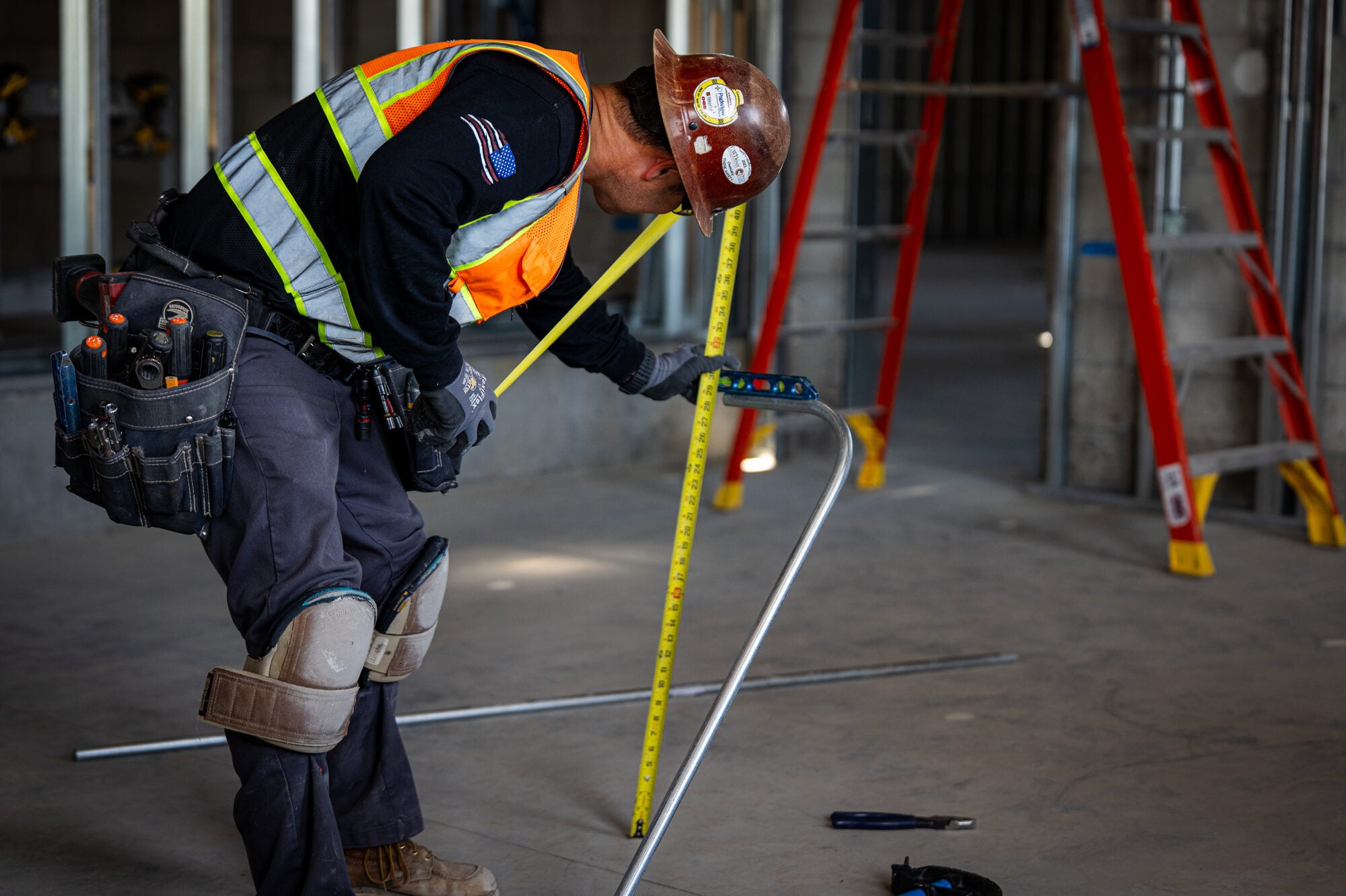 Electrical room distribution gear on the sheriff station project